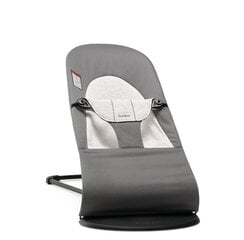 Кресло-качалка BabyBjörn Bouncer Balance Soft Woven, jersey dark grey цена и информация | Шезлонги и качели | 220.lv