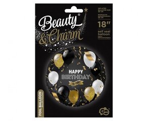 Воздушный шар из фольги Beauty&Charm, "Happy birthday ", размер 18" цена и информация | Шары | 220.lv