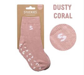 Neslīdošās zeķes bērniem Stuckies Dusty Coral, rozā cena un informācija | Zīdaiņu zeķes, zeķubikses, apakšveļa | 220.lv