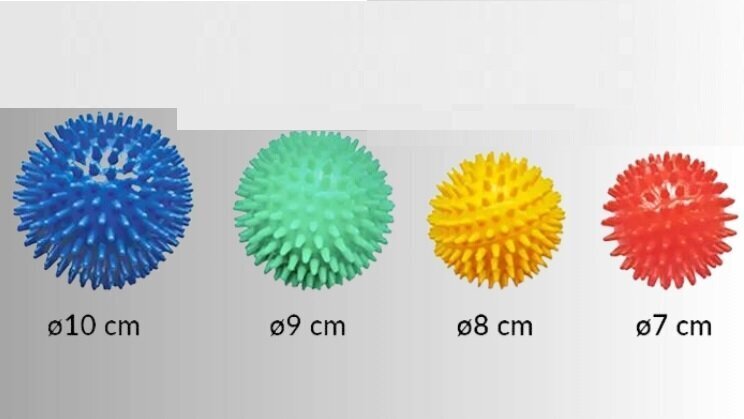 Masāžas bumbiņu komplekts, 4 gab. cena un informācija | Masāžas piederumi | 220.lv