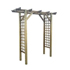 Деревянная арка Pergola3, 180x70x210 см цена и информация | Декоры для сада | 220.lv