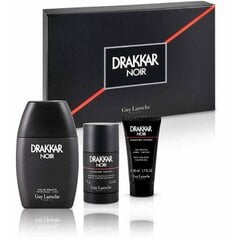 Ķermeņa kopšanas komplekts Guy Laroche Drakkar Noir vīriešiem: tualetes ūdens 50 ml + dušas želeja 50 ml + dezodorants 75 ml cena un informācija | Vīriešu smaržas | 220.lv