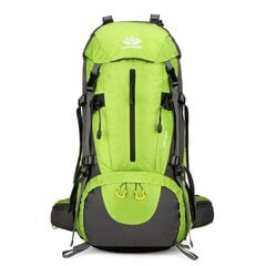Большой дорожный рюкзак с чехлом от дождя, 45л, зеленый цена и информация | Туристические, походные рюкзаки | 220.lv