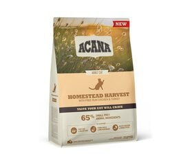 Acana Homestead Harvest Cat sausā barība kaķiem, 4,5 kg cena un informācija | Sausā barība kaķiem | 220.lv