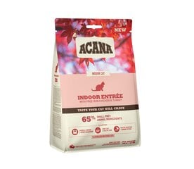 Acana Indoor Entree Cat sausā barība kaķiem, 4,5 kg cena un informācija | Sausā barība kaķiem | 220.lv