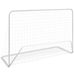 vidaXL futbola vārti ar tīklu, 2 gab., 182x61x122 cm cena un informācija | Futbola vārti un tīkls | 220.lv