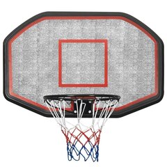 vidaXL basketbola vairogs, melns, 109x71x3 cm цена и информация | Баскетбольные щиты | 220.lv