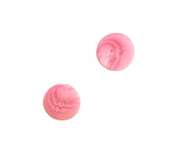 Plastmasas poga 15 mm, rozā, 1 gab. cena un informācija | Šūšanas piederumi | 220.lv