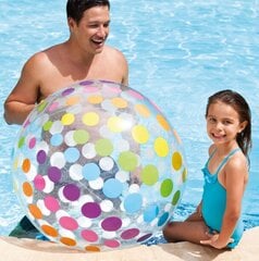 Надувной пляжный мяч Intex Jumbo Beach Ball, 107 см цена и информация | Надувные и пляжные товары | 220.lv