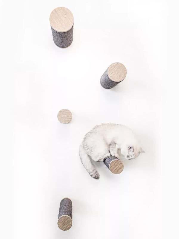 Sienas pakāpieni kaķiem Petrebels Horizon 0930, 3 gab., pelēks cena un informācija | Kaķu mājas, nagu asināmie | 220.lv