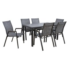 Garden furniture set DELGADO table and 6 chairs цена и информация | Комплекты уличной мебели | 220.lv