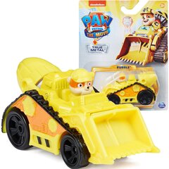 Celtniecības transportlīdzeklis ar figūriņu Paw Patrol The Movie Rubble, 8 cm cena un informācija | Rotaļlietas zēniem | 220.lv