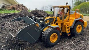 Tālvadības buldozers Volvo L260H Doublee E592-003, 1:16 cena un informācija | Rotaļlietas zēniem | 220.lv