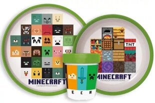 Minecraft trauku komplekts cena un informācija | Trauki, šķīvji, pusdienu servīzes | 220.lv