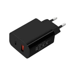 Адаптер быстрой зарядки QC charge PD+QC20W, черный цена и информация | Зарядные устройства для телефонов | 220.lv