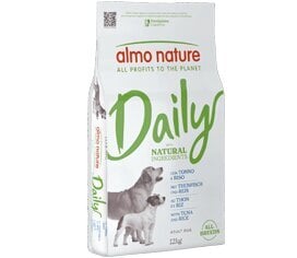 Almo Nature Daily All Breads, ar tunci un rīsiem, 12kg cena un informācija | Sausā barība suņiem | 220.lv