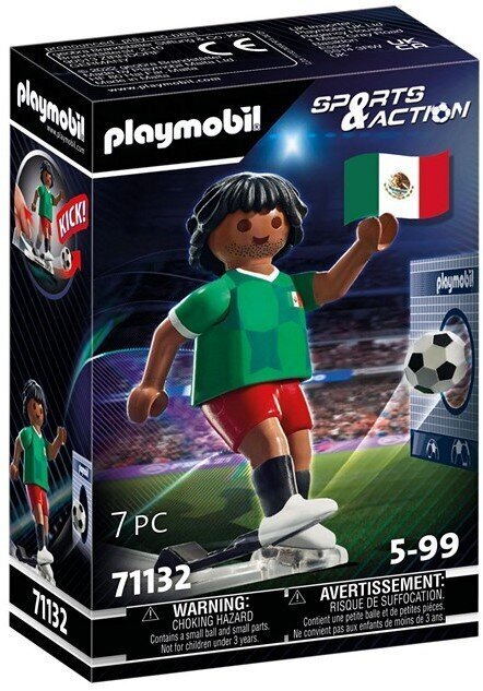 71132 Playmobil sporta un darbības futbolista Meksikas figūra, 7gab. cena un informācija | Konstruktori | 220.lv