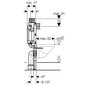 Geberit Duofix Omega WC montāžas elements H82, 111.003.00.1 цена и информация | Piederumi tualetes podiem un bidē | 220.lv