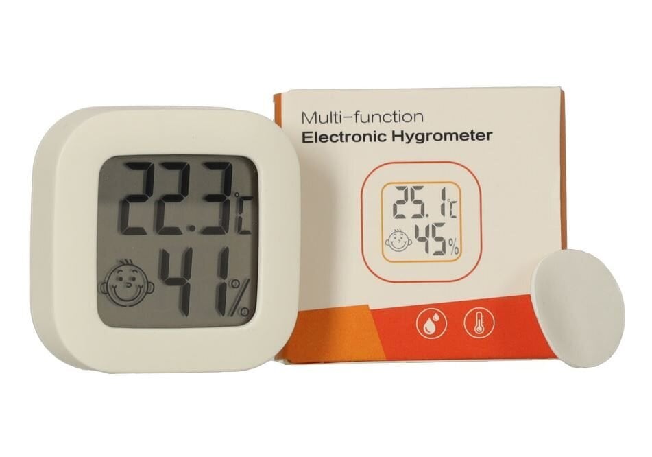 Termometrs telpas mitruma un siltuma mērīšanai LCD cena un informācija | Mitruma, temperatūras, pH, ORP mērītāji | 220.lv