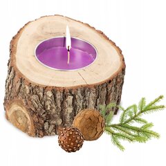 Aromātiskā svece Rustic koka sveču turētājs cena un informācija | Sveces un svečturi | 220.lv