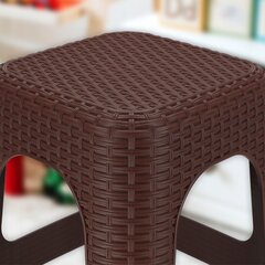 Rattan Kitchen Stool Brown 4 gab cena un informācija | Virtuves un ēdamistabas krēsli | 220.lv