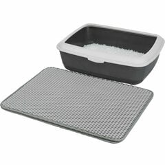 Kaķu tualetes paklājs - Trixie Cat litter tray sieve-mat, EVA, 40 × 70 cm, grey cena un informācija | Kaķu tualetes | 220.lv