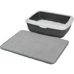 Kaķu tualetes paklājs - Trixie Cat litter tray sieve-mat, EVA, 58 × 75 cm, grey cena un informācija | Kaķu tualetes | 220.lv