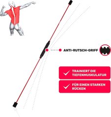 SwingFit® vibrācijas stienis (ieskaitot praktisko somu un muguras apmācības plānu) | Šūpošanās nūja dziļiem muskuļiem un rehabilitācijai | Vingrošana Swestern pēc fitnesa cena un informācija | Citas fitnesa preces | 220.lv