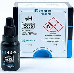 "Exaqua pH 4,5-9,0 Z050 - PRO3/PRO6 reaģenti cena un informācija | Akvāriji un aprīkojums | 220.lv