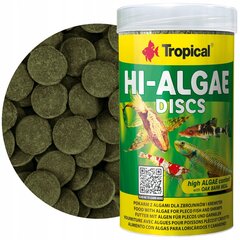 "Tropical Hi-Algae Discs 250ml 150g Pārtikas tabletes cena un informācija | Akvāriji un aprīkojums | 220.lv