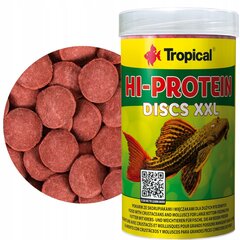 "Tropical Hi-Protein Discs XXL 250ml - 125g Maisto produkti cena un informācija | Akvāriji un aprīkojums | 220.lv