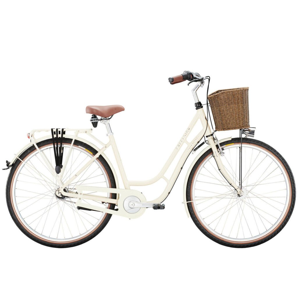 Sieviešu velosipēds Excelsior Swan Retro TSP, 28", M/L, krēmkrāsā cena un informācija | Velosipēdi | 220.lv