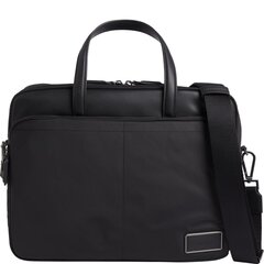 CALVIN KLEIN vīriešu melna klēpjdatoru soma Elevated laptop bag цена и информация | Рюкзаки и сумки | 220.lv