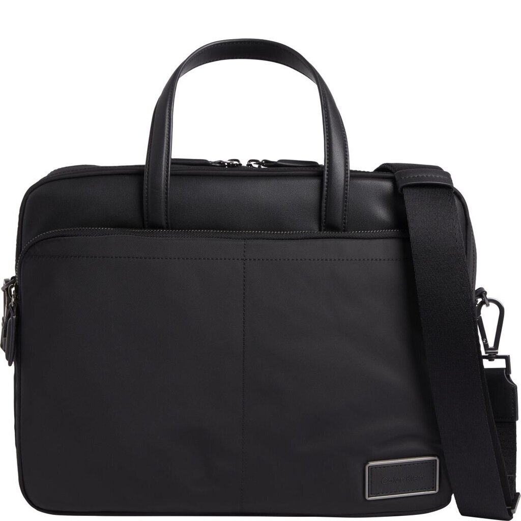 CALVIN KLEIN vīriešu melna klēpjdatoru soma Elevated laptop bag cena un informācija | Sporta somas un mugursomas | 220.lv