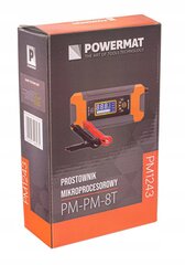 Mikroprocesora akumulatoru lādētājs Powermat PM-PM-8T, 12V/24V, 8A, LCD цена и информация | Зарядные устройства для аккумуляторов | 220.lv