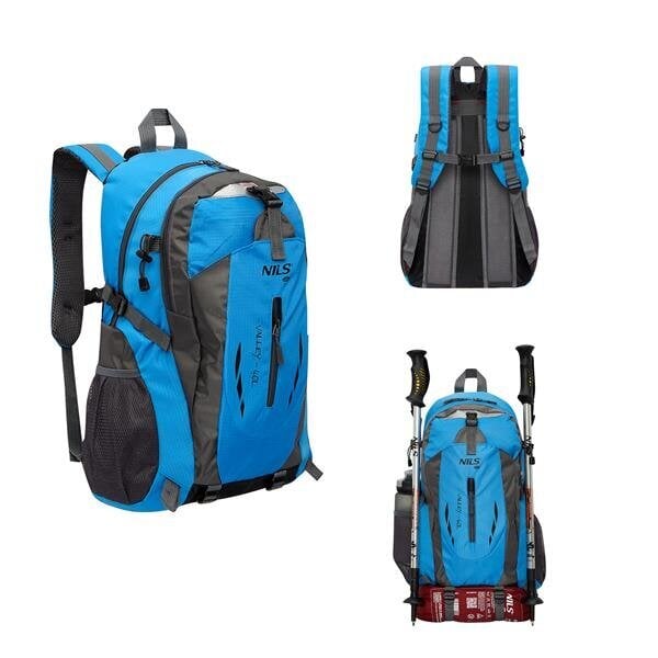 Soma NC1749 BACPACK TOURIST BLUE VALLEY 40L NILS CAMP цена и информация | Sporta somas un mugursomas | 220.lv