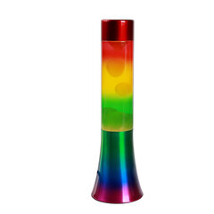 Lavas lampa Itotal 30 cm RAINBOW AW24, krāsaina cena un informācija | Galda lampas | 220.lv