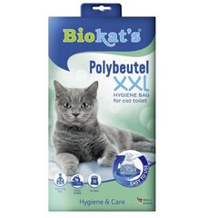 Eco maisiņi kaķu tualetei : Gimborn Biocat&#039;s Eco Bags XXL for Cats 12gab cena un informācija | Kaķu tualetes | 220.lv