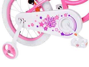 royal baby star girl 16 velosipēds, rozā krāsā cena un informācija | Velosipēdi | 220.lv