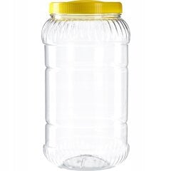 Jar Plastic Container 3L Food Jar Neplīstošs apstiprinājums cena un informācija | Trauki un piederumi konservēšanai | 220.lv