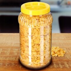 Jar Plastic Container 3L Food Jar Neplīstošs apstiprinājums cena un informācija | Trauki un piederumi konservēšanai | 220.lv