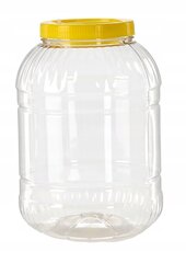 Jar Plastic Container Pet Container 5L Food Jar Neplīstošs sertifikāts cena un informācija | Trauki un piederumi konservēšanai | 220.lv