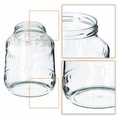 12x stikla burciņas 2,5l konservēšanas burkas gurķu tinktūras medus cena un informācija | Trauki un piederumi konservēšanai | 220.lv