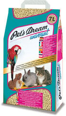 Древесные гранулы Pet's Dream Universal, 7 л цена и информация | Наполнители для кошачьих туалетов | 220.lv