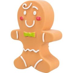 Ziemassvētku rotaļlieta no lateksa dzīvniekiem : Trixie Xmas Gingerbread figure, latex, 11cm cena un informācija | Suņu rotaļlietas | 220.lv