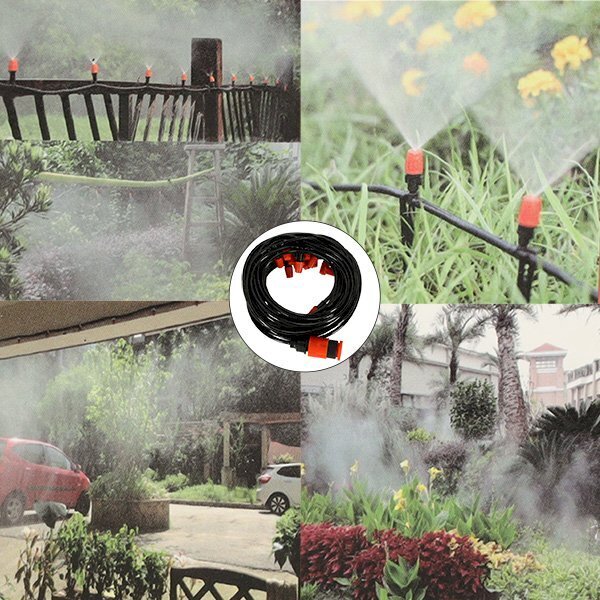 Ūdens aizkaru miglas dārza laistīšanas sistēma 20m cena un informācija | Dārza instrumenti | 220.lv