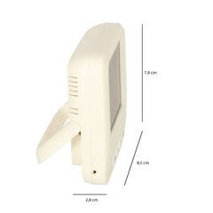 Higrometrs Pulkstenis Telpas termometrs Mitruma mērītājs LCD cena un informācija | Meteostacijas, āra termometri | 220.lv