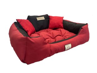 KingDog Red Waterproof Dog Couch Bed 115x95cm цена и информация | Лежаки, домики | 220.lv