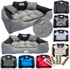 KingDog Grey Waterproof Dog Couch Bed 75x65 см цена и информация | Лежаки, домики | 220.lv