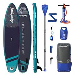 AQUAPLANET piepūšamo airu dēļu komplekts - Pace I 320 cm цена и информация | SUP доски, водные лыжи, водные аттракционы | 220.lv